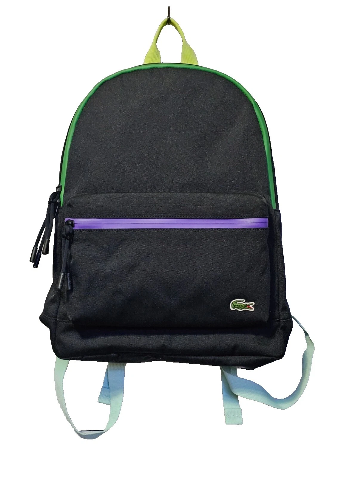 Bolsas Lacoste Mochila Negro para Hombres