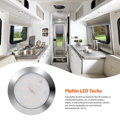 4x Luz LED Armario Lamparas de Techo 12v Caravana Autocaravana Coche Interior - Imagen 21 de 24