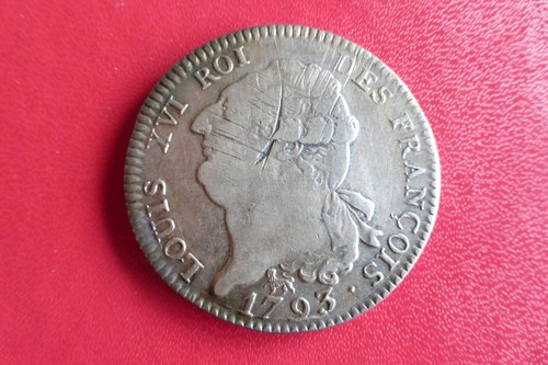 Ecu de 6 Livres Louis XVI 1793A - Picture 2 of 3