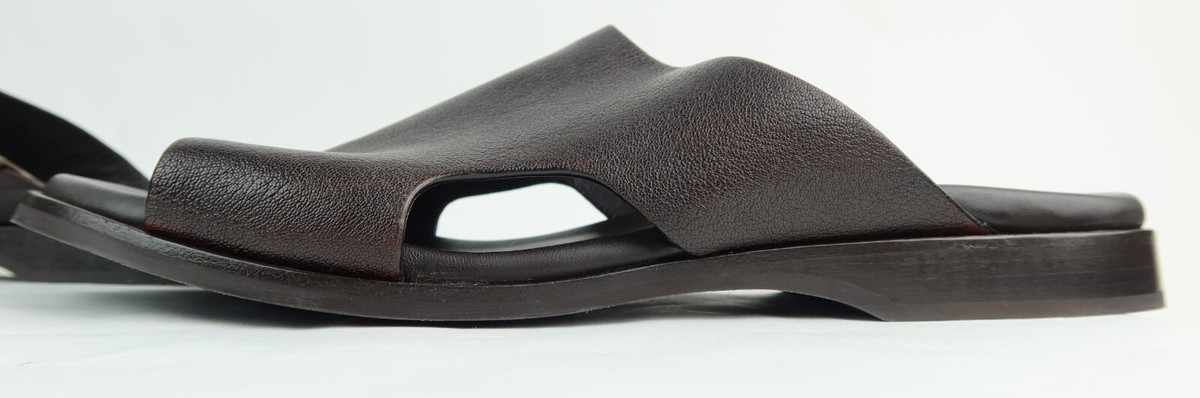 Cole Haan Goldwyn 2.0 Slide Sandals / Brown Leather / Fits 
