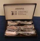 Vtg Godinger Cheeservs Set of 3 Silver Plate Cheese Serving Utensils in Box