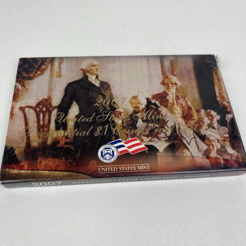 2007 US Mint Presidential $1 Coin Proof Set Certificate Of Authenticity OGP - Bild 8 von 8