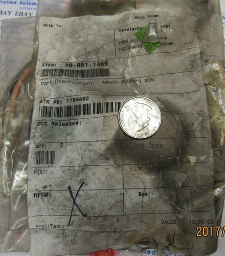 PARKER SK25PEVI SEAL QTY-2 - Imagen 1 de 3