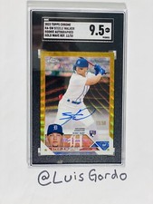 2023 TOPPS CHROME STEELE WALKER ROOKIE GOLD WAVE RC SP AUTO /50 SGC 9.5