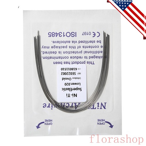 100pcs/10pack Dental Orthodontic Super Elastic Niti Arch Wire Round Ovoid Form - Picture 88 of 98