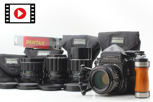 4 Lens【N MINT+++ w/ Bonus】Pentax 6x7 67 TTL Mup Grip SMC 75mm 105mm 135mm 200mm