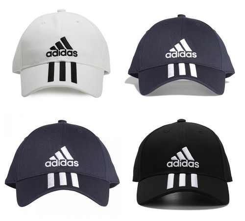 Adidas Child Youth Boys Cap 6P Panel Cotton 3 Stripes Baseball Golf Kids Hat - Picture 1 of 50