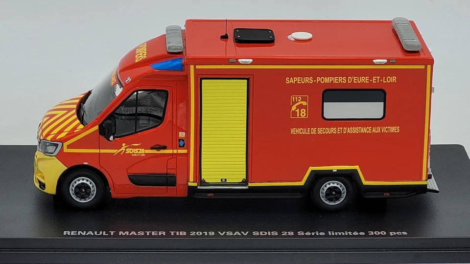 Renault Master 2019 TIB VSAV SDIS de l’Eure-et-Loir (résine) ALERTE - Photo 4/4