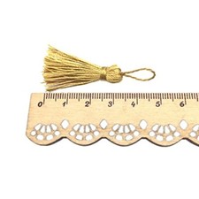  TM 20PCS golden Mini Small Craft Tassels 5.5cm long for Decorative Golden