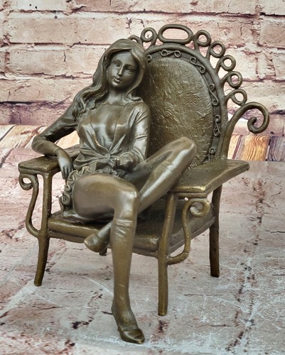 Bronze Sculpture Original Cesaro Nude Naked Erotic Lady Art Statue Figurine Deal - Picture 3 of 10