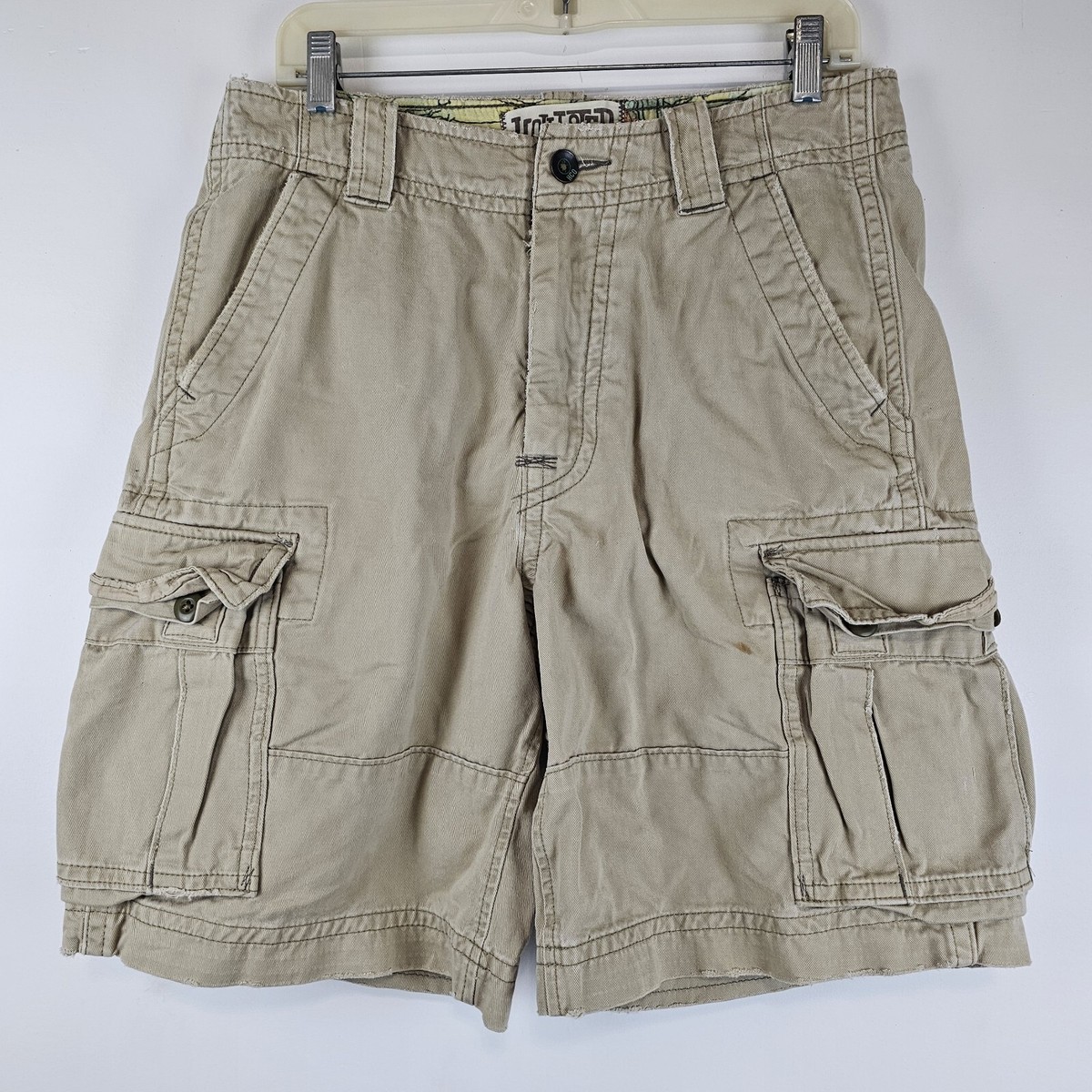 【CLANE 25SS 】DAD SHORT PANTS M Vintage Hollister Cargo Shorts Mens 30 Brown Heavy Cotton