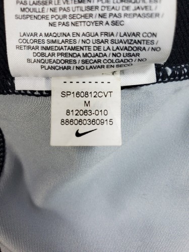 Nike Pro Cool Tracer Print Capri Leggings 812063-010 Black White Women's Medium - Picture 7 of 8