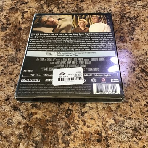 Circus of Horrors 1960 4K UHD + Blu-ray - Kino Lorber - Like New w Sleeve - Picture 3 of 3