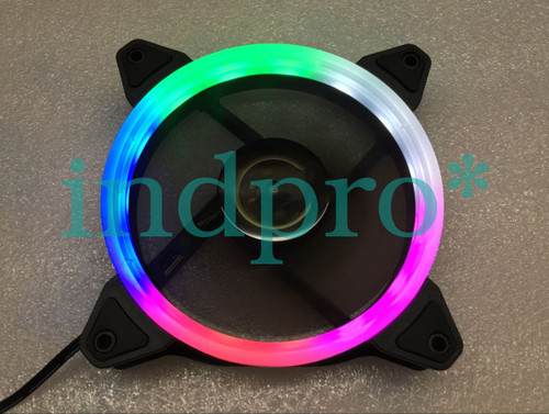 Computer case 12CM aperture fan LED day fan Large aperture CPU cold row radiator - Picture 2 of 4