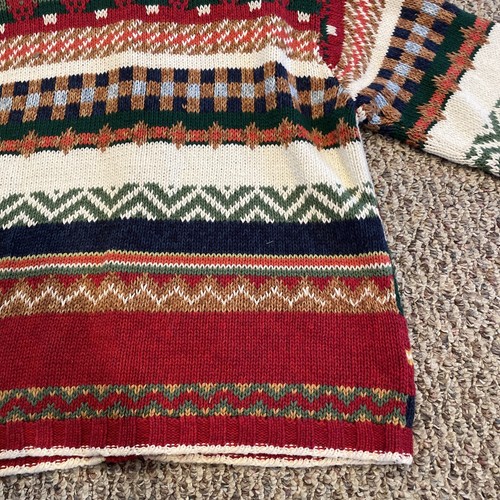 VTG Heirloom Collectibles Cardigan Sweater Womens Sz M Patchwork Christmas - Photo 22/24