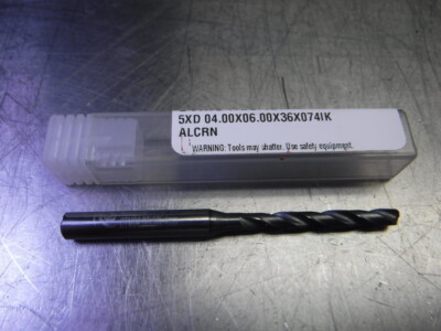CTMI 4mm Coolant Thru Carbide Drill 5xd 04.00x06.00x36x074IK ALCRN (LOC3238B)