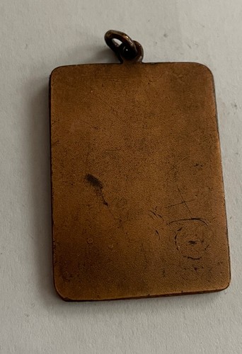 "Colgante rectangular RLBC 1938 en tono bronce 1,5"" de alto dije conmemorativo" - Imagen 2 de 2