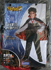 Spirit Halloween Deluxe Vampire Costume M 7-10 