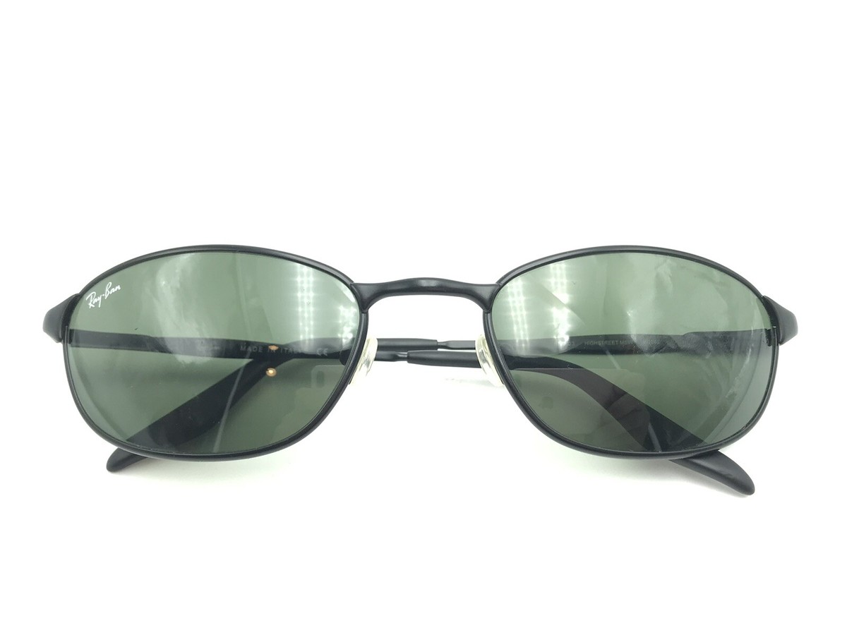 Ray-Ban RB 3023 HIGHSTREET MSW W2963 Matte Black Oval Metal Ray-Ban RB 3023 HIGHSTREET MSW W2963 Matte Black Oval Metal