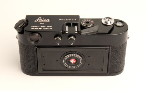 Leica Leitz M4 "Schwz Lackiert" Black Paint Camera w/Assembly L Seal 1969 Rare - Picture 3 of 18