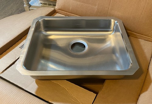 Elkay® 191645 Lustertone 21.5" Undermount Single Basin Kitchen Sink, Stainless - Picture 1 of 12