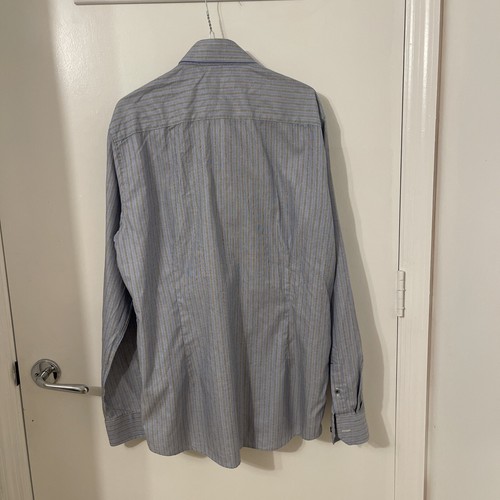 Camisa Robert Graham Para Hombre Talla 17.5 Rayas Manga Larga Botón Delantero - Imagen 3 de 6