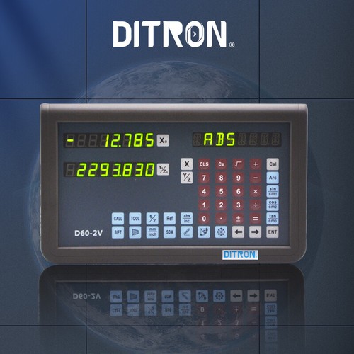 2/3Axis DRO 5um Magnetic Scale DRO Digital Readout Display Lathe MachineUS stock - Picture 3 of 12