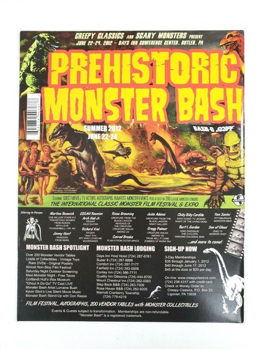 MONSTER BASH Magazine #15 Creepy Classic Movies 2012 Ron Adams - Picture 2 of 4