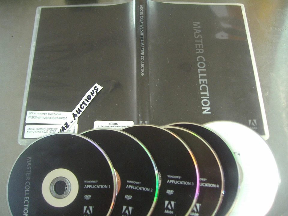 Adobe Creative Suite 4 CS4 Master Collection For Windows Full Retail DVD Version - Image 3 of 4