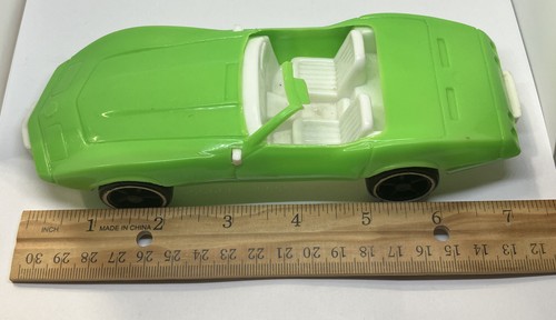 ๐ฅ VTG Gay Toys 537 Green Convertible Chevrolet Corvette Stingray Toy Car 7" F/S - Picture 12 of 12