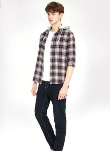 Long-Sleeve-Cotton-Shirt-Men-Autumn-Fashion-Purple-Plaid-Casual-Hooded-Shirt-Men