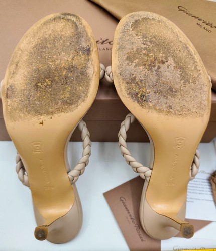 GIANVITO ROSSI SANDALEN MARLEY 70 Leder beige/nude Full Set TOP ZUSTAND - Bild 6 von 24