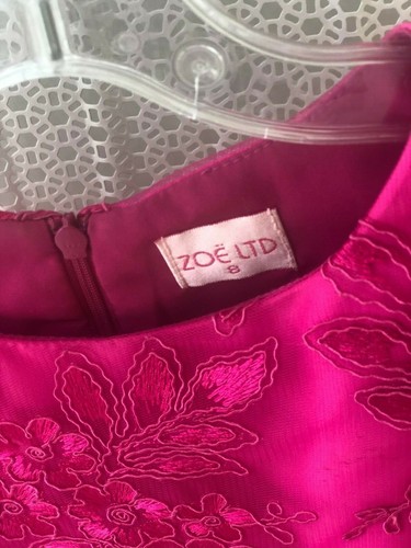 ZOE LTD GIRLS CLOTHES FANCY FUCHSIA DRESS SIZE 8 - Picture 3 of 3