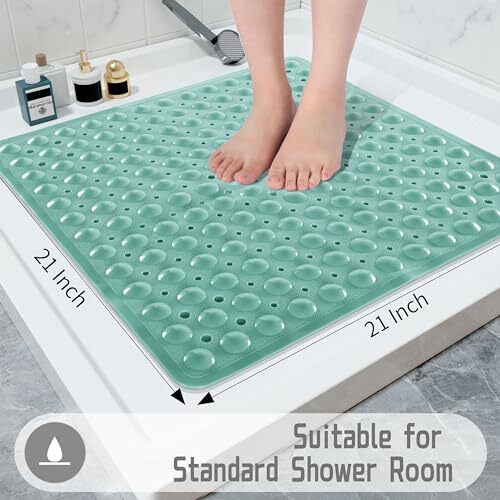 Yimobra Shower Stall Mat Non Slip, 21x21 Inch, Soft Assorted Sizes , Colors - Picture 71 of 78