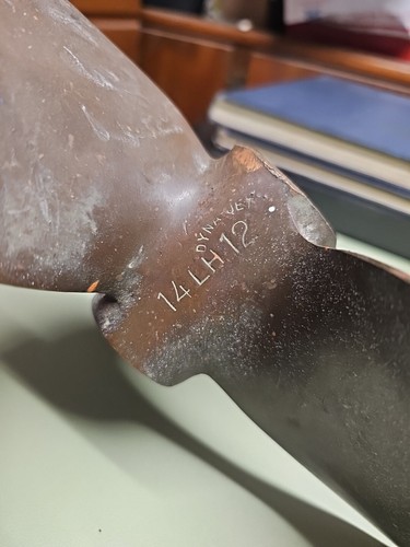 MICHIGAN DYNA JET 14LH12 Vintage Bronze Brass 3 Blade Boat Ship Propeller (OK) - Picture 3 of 11