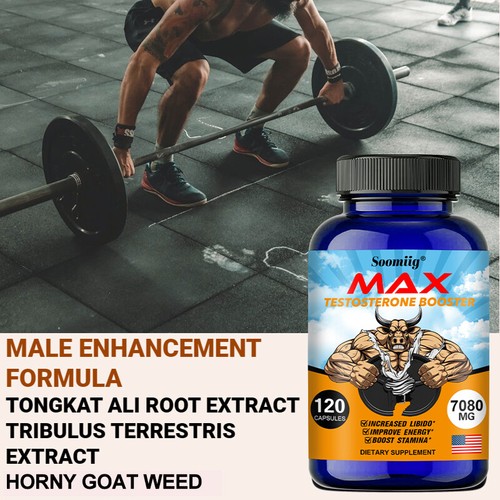 Muscle Growth Capsules 7080mg Testosterone Booster Anabol Steroids High Dose - Picture 12 of 19