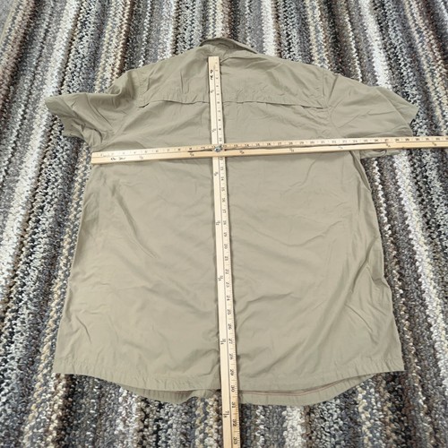North Face Shirt Men XL Khaki Tan Button Up Camping Safari Outdoors Performance - Picture 5 of 8