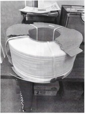 Banding Polyproplylene strapping 3/8"x12900'x8" core Ivory