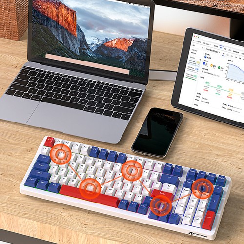 RGB Backlight Personalized Keypad Gaming Keyboard USB K98 for Computer Laptop PC - Picture 24 of 24