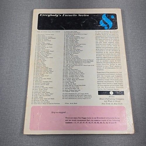 All Time Standards for All Organs by Burns & Greener ~ 1955 Vintage Songbook - Picture 2 of 9