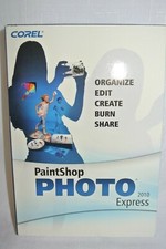 Corel PaintShop Photo Express 2010 Software For Microsoft Windows XP, 7- New-