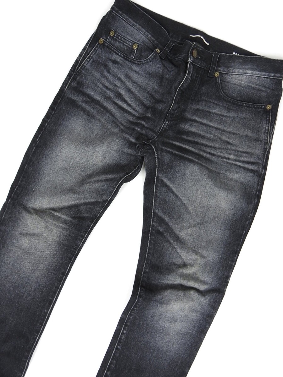 Saint Laurent - 'Universite' Patch - Men's 31 -Faded Grey