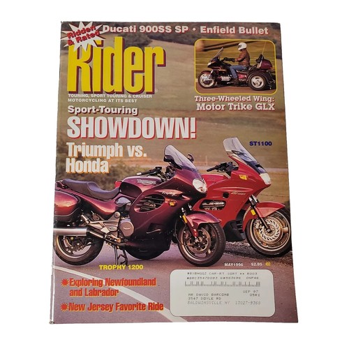 Lot of 4 Motorcycle Magazines 1994-1996 RIDER AMERICAN RIDER KNUCKLEHEAD HONDA - Picture 5 of 5