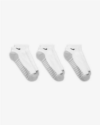 Nike Calze Fantasmini Everyday Max cushioned (3 paia), Unisex - 100 (Bianco/Wol - Foto 3 di 5