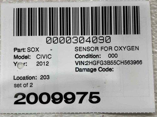 Fits 2012 - 2015 HONDA CIVIC Coupe 1.8L O2 Sensor For Oxygen Set of 2 OEM - Picture 5 of 5