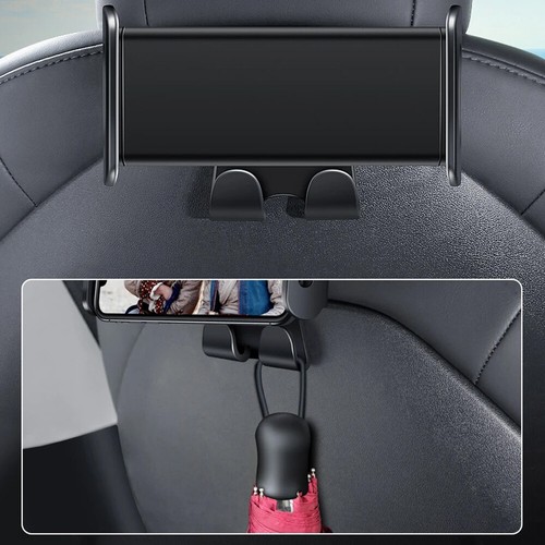 Crochet porte-téléphone pour siège arrière pour Tesla 3 Y support d'appuie-tête PC support tablette - Photo 10 sur 12