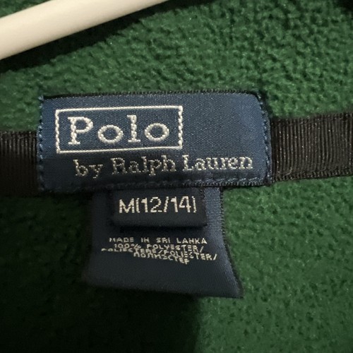 Polo Ralph Lauren Big Pony Embroidery Fleece Zip Sweater. Kids Medium 12/14 - Picture 3 of 13