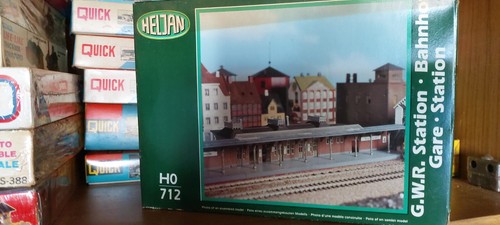 Vintage HELJAN HO model BUILDING KITS train shops petrol STATIONS kit buildings - Picture 139 of 493