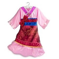 Disney Store Deluxe Mulan Kimono Dress Costume Toddler Girls Outfit Size 3 New