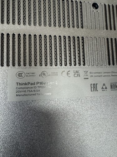 Lenovo ThinkPad P16V G2 16" Laptop Core Ultra 9-185H 64GB RAM 1TB SSD (UBUNTU) - Picture 8 of 13